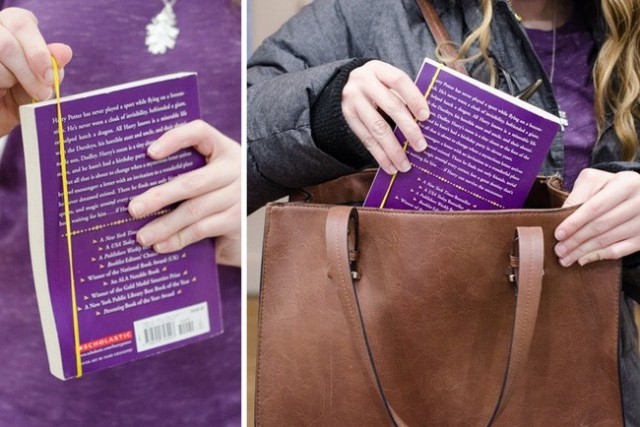 Как уберечь книгу в мягком переплете в сумке?