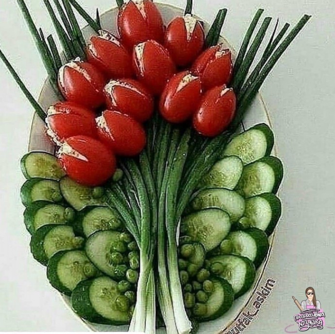 ​Как красиво оформить овощную нарезку