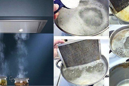 Два надёжных способа очистить жир на фильтрах кухонной вытяжки
