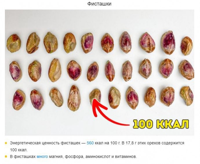 ​Сколько калорий в орехах и семечках