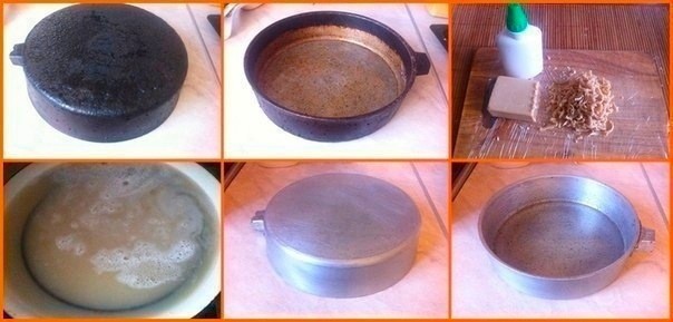 ​Волшебный секрет очистки бабушкиной сковороды