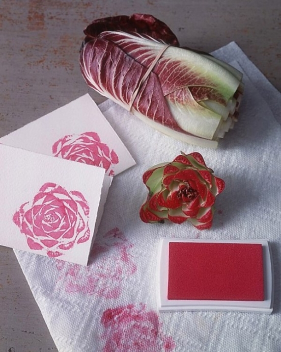 Как получить красивый штамп в виде розы для открыток?