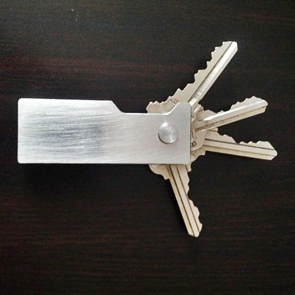 Чтобы ключи не звенели в кармане)