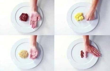 Как определять правильный размер порций еды при помощи «правила рук»?