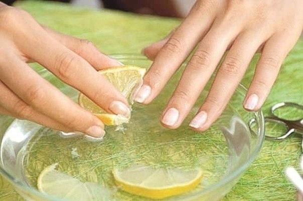 Уход за ногтями с помощью лимона