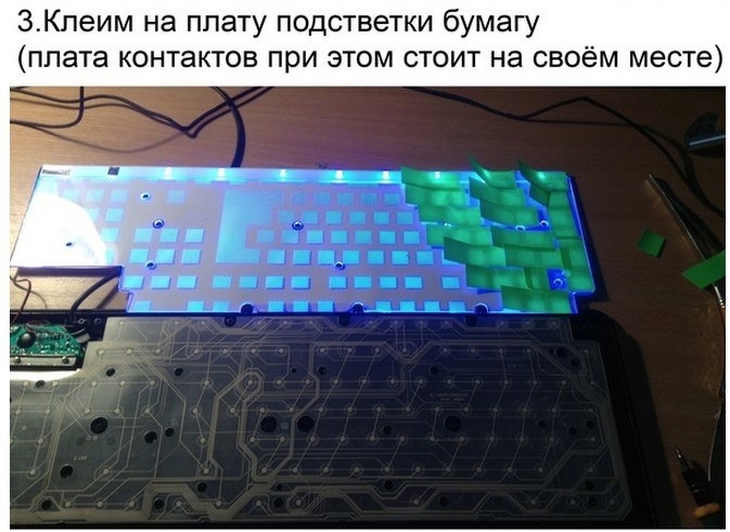 Простая подсветка клавиатуры