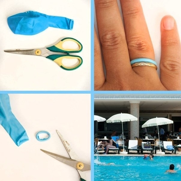 Как не потерять обручальное кольцо в бассейне