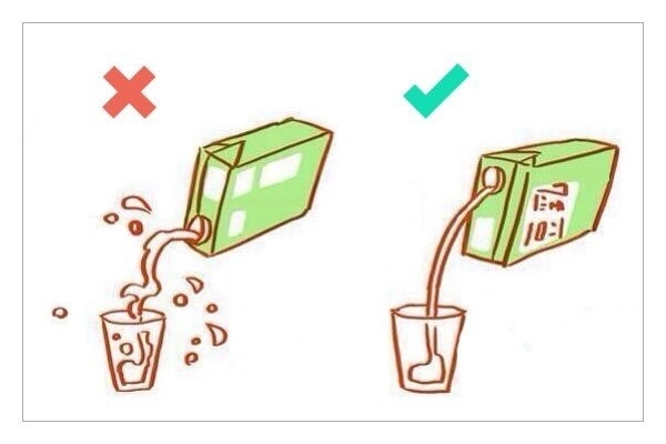 Как правильно наливать сок