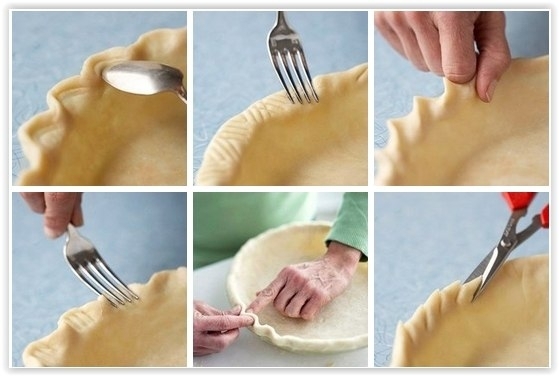 Несколько простых способов оформления края пирога