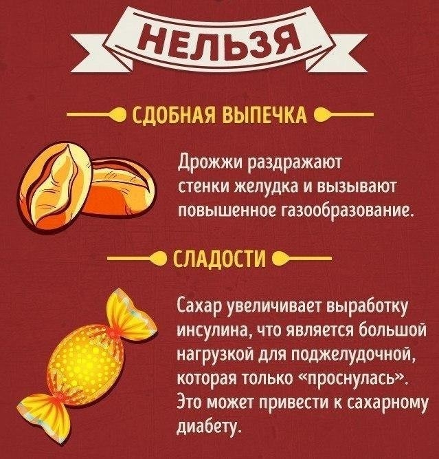 Продукты, которые можно и нельзя есть натощак