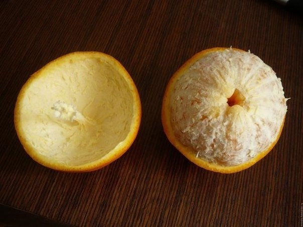 Ароматная свеча из апельсина