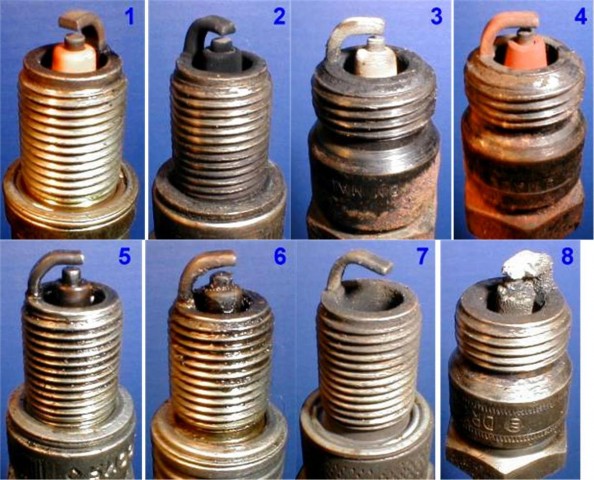 ​Диагностика работы двигателя по состоянию свечей