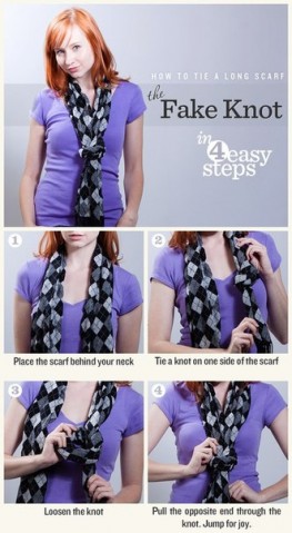 Новый способ повязать шарф!