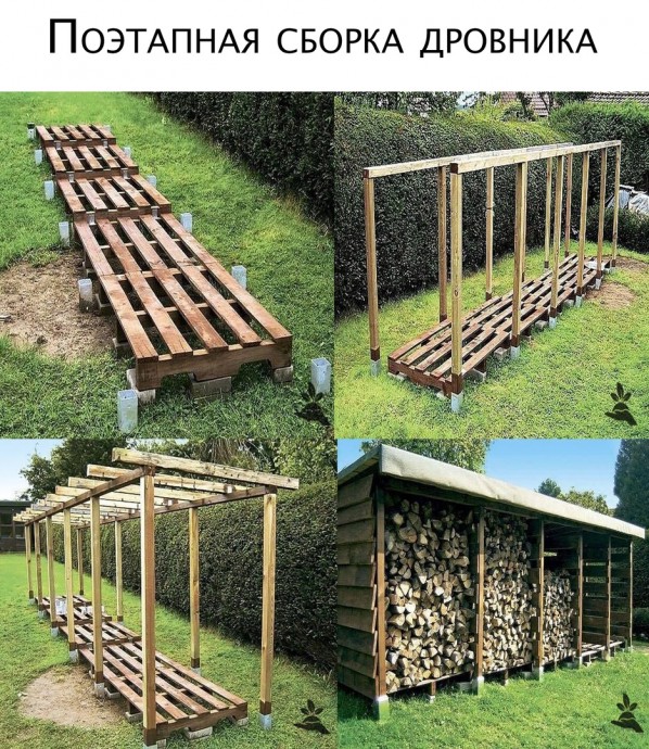 ​Как хранить дрова на даче