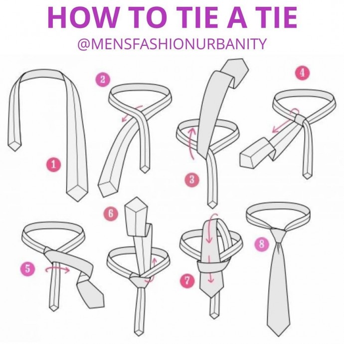 Учимся завязывать красиво галстук