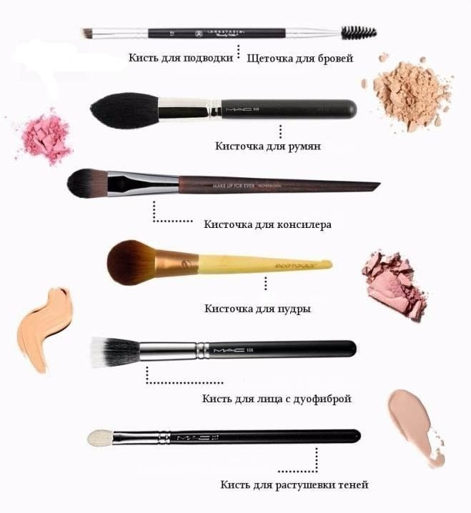 Какие кисти для макияжа для чего правильно использовать