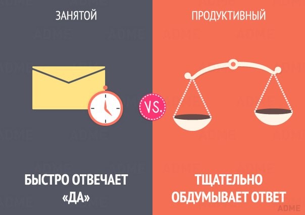 ​10 отличий занятого человека от продуктивного