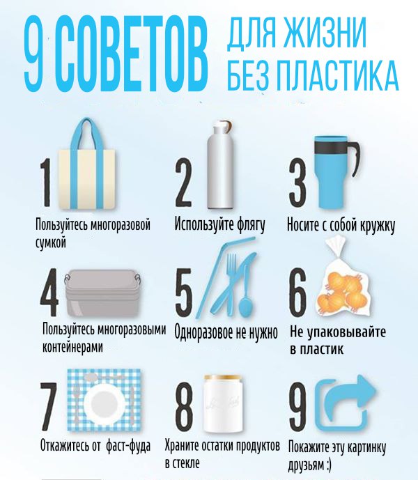 9 советов для жизни без пластика