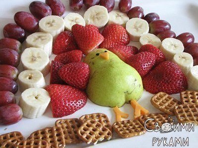 Как красиво подать фрукты