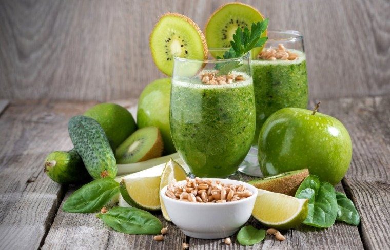 Зеленый смузи для похудения без диет