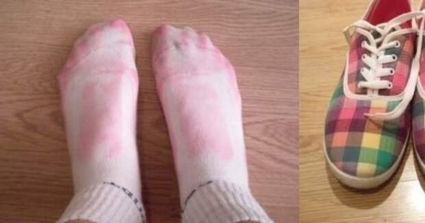 Если новая обувь линяет Если новая обувь линяет