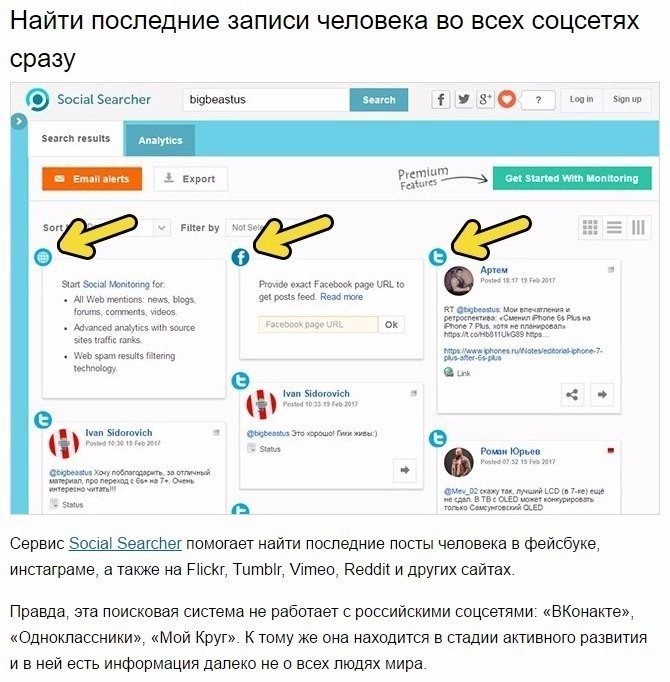 Как найти информацию о любом человеке в сети