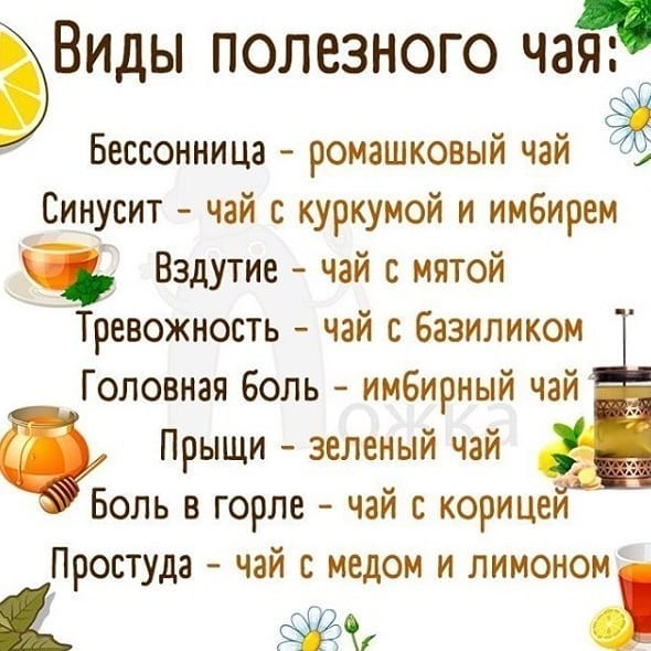 Полезный чай, нас выручай