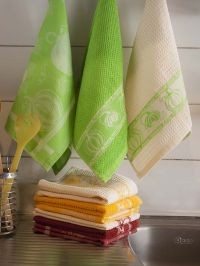 ​Как отстирать кухонные полотенца в микроволновой печи