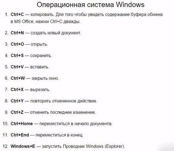 Горячие клавиши для эффективной работы Горячие клавиши для эффективной работы