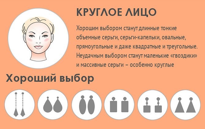 Как правильно подобрать серьги по типу лица