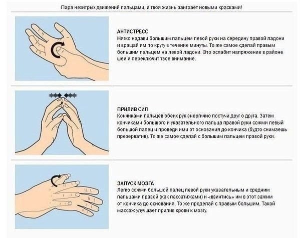 ​Массаж пальцев как действенное средство против стресса
