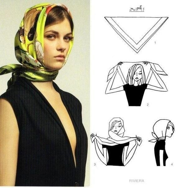 ​Как стильно завязать платок