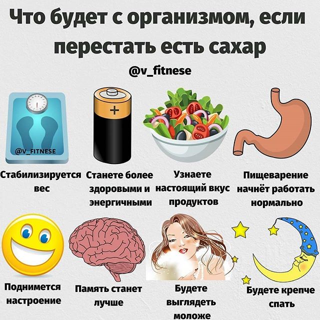 Что будет с организмом, если перестать есть сахар