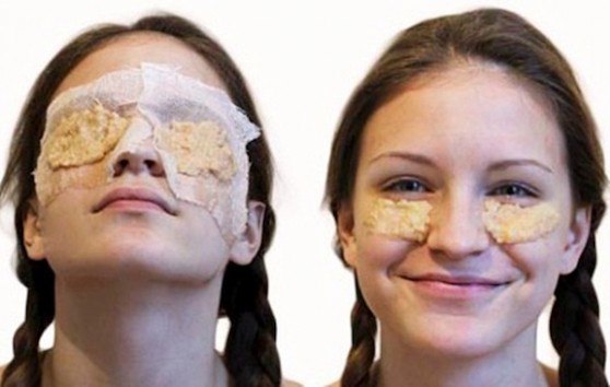 ​Хлебная маска против морщинок вокруг глаз