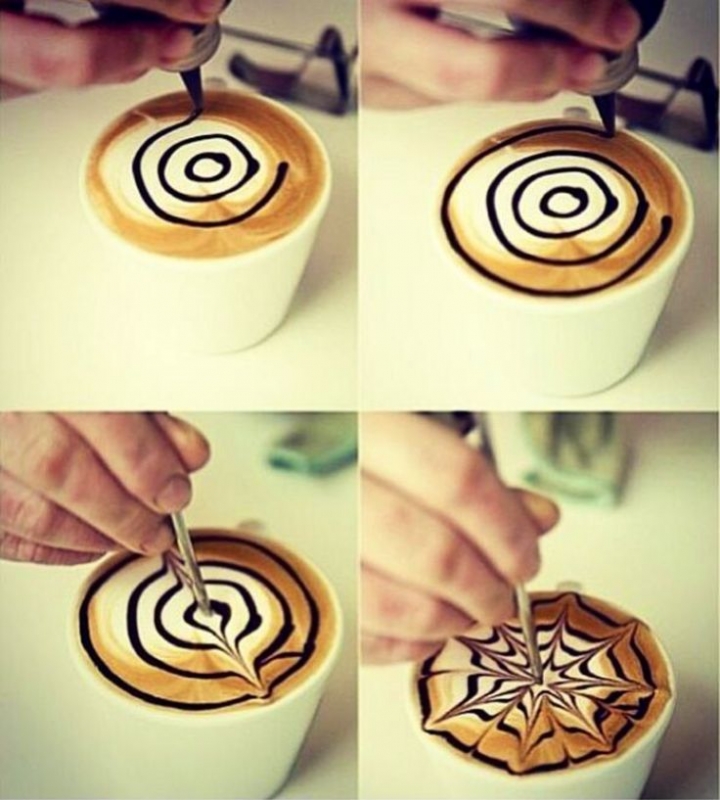 ​Как создать рисунке на кофе