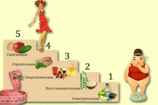 Чудесная диета ​«Лесенка»: 5 дней — 5 ступеней