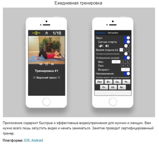 10 бесплатных приложений для занятий спортом дома 10 бесплатных приложений для занятий спортом дома