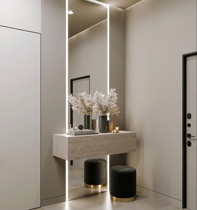 Зеркало в прихожей без разводов