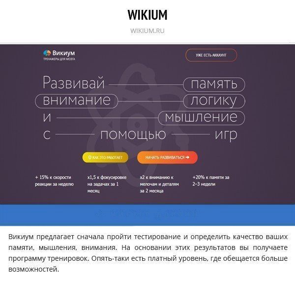 Сайты, на которых можно потренировать вашу память, мышление и логику