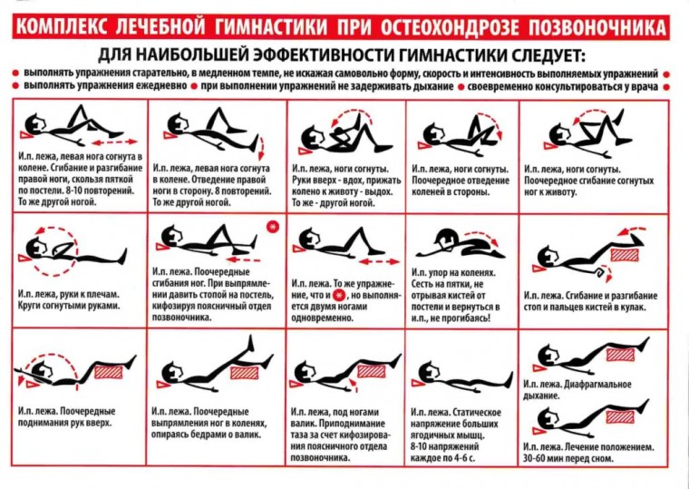 Упражнения для профилактики остеохондроза