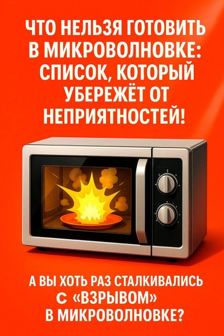 Что нельзя готовить в микроволновке Что нельзя готовить в микроволновке