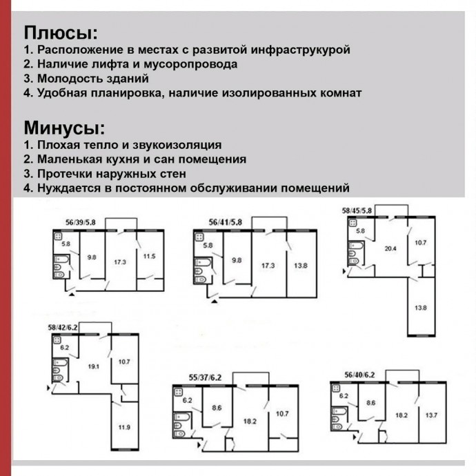 ​В чем разница между сталинкой, хрущевкой и брежневкой