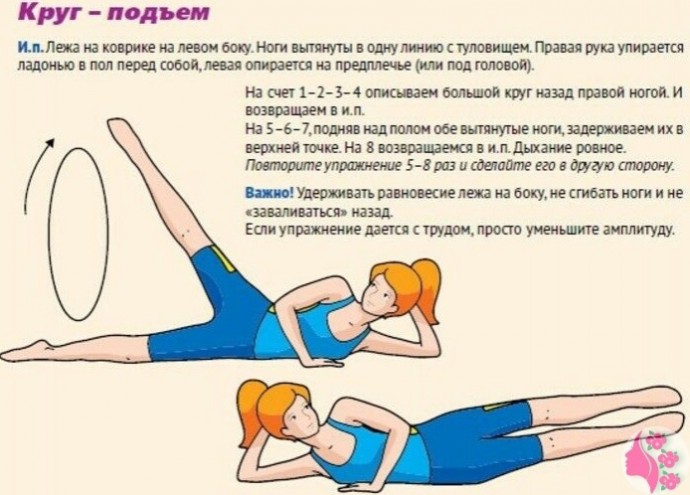 ​Простая гимнастика для тонкой изящной талии