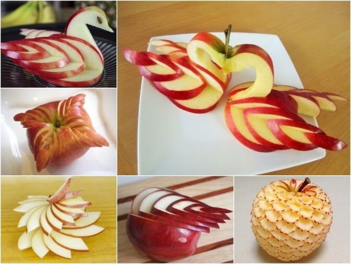 ​Как красиво нарезать яблоки