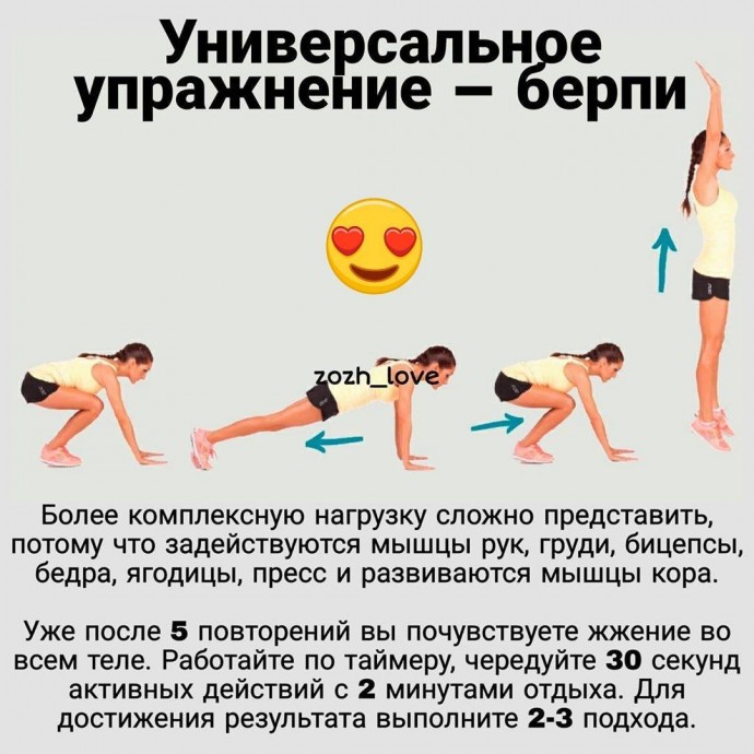 Как и зачем выполнять берпи Как и зачем выполнять берпи