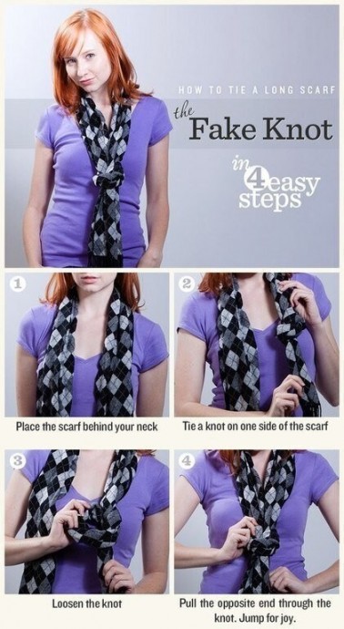 ​Как оригинально повязать шарф или платок