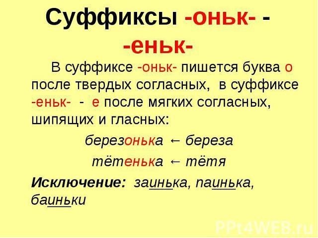 ​Как писать правильно cyффикcы