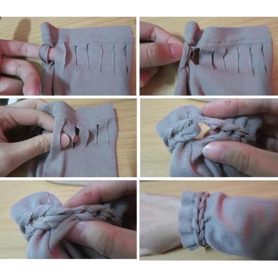 Как можно красиво декорировать растянувшиеся рукава