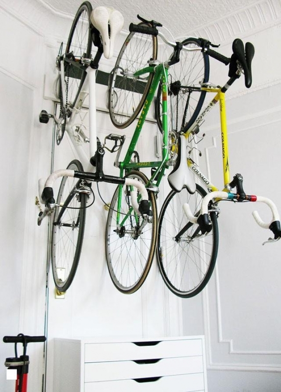 ​Разные способы хранения велосипеда