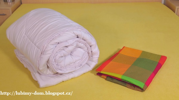 Как легко и быстро заправить одеяло в пододеяльник